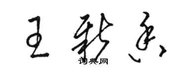 骆恒光王新香草书个性签名怎么写