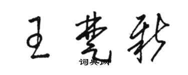 骆恒光王楚新草书个性签名怎么写