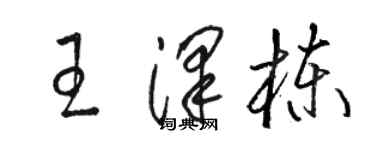 骆恒光王泽栋草书个性签名怎么写