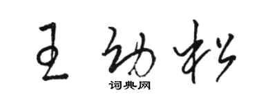 骆恒光王幼松草书个性签名怎么写