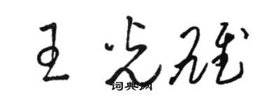 骆恒光王光雄草书个性签名怎么写
