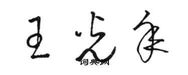 骆恒光王光年草书个性签名怎么写