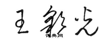 骆恒光王彩光草书个性签名怎么写