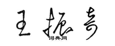 骆恒光王振奇草书个性签名怎么写