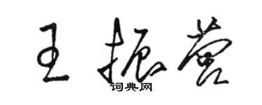 骆恒光王振营草书个性签名怎么写