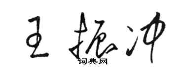 骆恒光王振冲草书个性签名怎么写