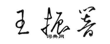 骆恒光王振响草书个性签名怎么写