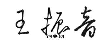 骆恒光王振音草书个性签名怎么写