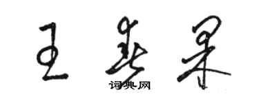 骆恒光王春果草书个性签名怎么写