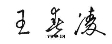 骆恒光王春凌草书个性签名怎么写