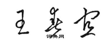 骆恒光王春宜草书个性签名怎么写
