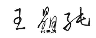 骆恒光王晶纯草书个性签名怎么写