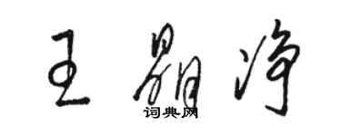 骆恒光王晶净草书个性签名怎么写