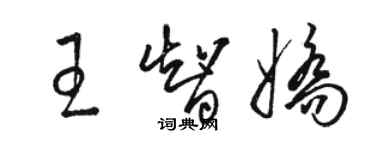 骆恒光王智娇草书个性签名怎么写
