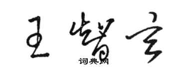 骆恒光王智玄草书个性签名怎么写