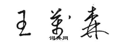 骆恒光王万森草书个性签名怎么写