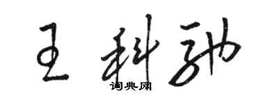 骆恒光王科驰草书个性签名怎么写