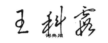 骆恒光王科霞草书个性签名怎么写