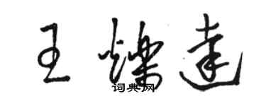骆恒光王烁达草书个性签名怎么写