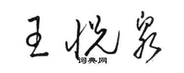 骆恒光王悦泉草书个性签名怎么写