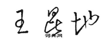骆恒光王昆地草书个性签名怎么写