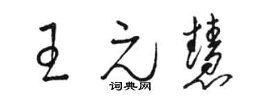 骆恒光王元慧草书个性签名怎么写