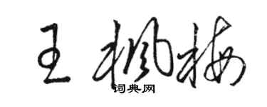 骆恒光王枫梅草书个性签名怎么写