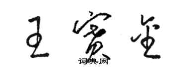 骆恒光王赛金草书个性签名怎么写