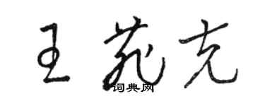 骆恒光王菲克草书个性签名怎么写