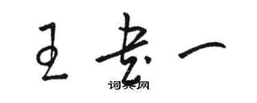 骆恒光王书一草书个性签名怎么写