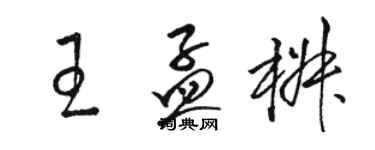 骆恒光王孟椒草书个性签名怎么写