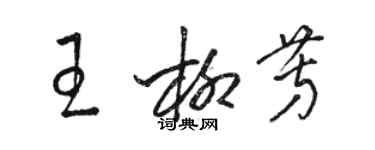 骆恒光王柳芳草书个性签名怎么写