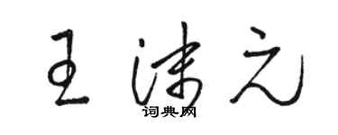 骆恒光王沫元草书个性签名怎么写