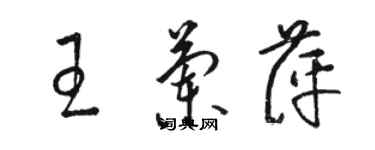 骆恒光王兰萍草书个性签名怎么写