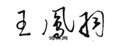 骆恒光王凤羽草书个性签名怎么写
