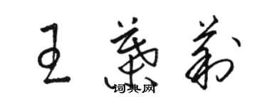 骆恒光王叶莉草书个性签名怎么写