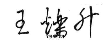 骆恒光王烁升草书个性签名怎么写