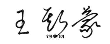 骆恒光王斯蒙草书个性签名怎么写