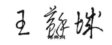 骆恒光王苏城草书个性签名怎么写