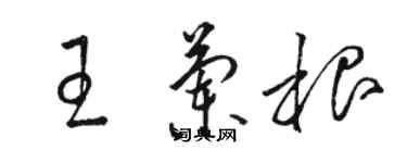 骆恒光王兰根草书个性签名怎么写
