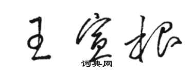 骆恒光王宣根草书个性签名怎么写