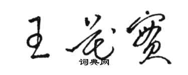 骆恒光王花实草书个性签名怎么写