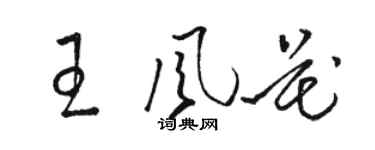 骆恒光王风花草书个性签名怎么写