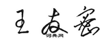 骆恒光王友密草书个性签名怎么写