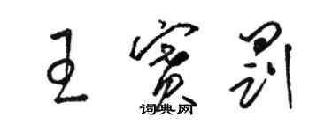 骆恒光王赛罚草书个性签名怎么写