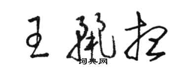 骆恒光王丽想草书个性签名怎么写