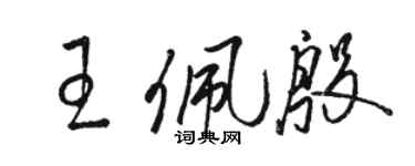 骆恒光王佩殷草书个性签名怎么写