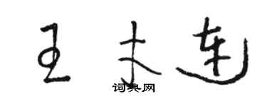 骆恒光王才连草书个性签名怎么写