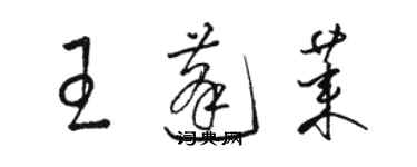 骆恒光王蓬莱草书个性签名怎么写