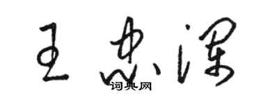 骆恒光王忠澜草书个性签名怎么写
